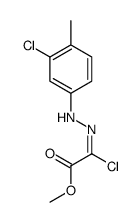 methyl 2-chloro-2-[(3-chloro-4-methylphenyl)hydrazinylidene]acetate Structure