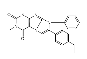 7-(4-ethylphenyl)-2,4-dimethyl-6-phenylpurino[7,8-a]imidazole-1,3-dione结构式