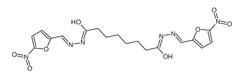 N,N'-bis[(E)-(5-nitrofuran-2-yl)methylideneamino]octanediamide Structure