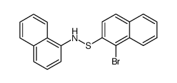 S-(1-Bromo-naphthalen-2-yl)-N-naphthalen-1-yl-thiohydroxylamine Structure