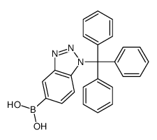 (1-trityl-1H-1,2,3-benzotriazol-5-yl)boronic acid Structure