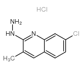 7-Chloro-2-hydrazino-3-methylquinoline hydrochloride Structure