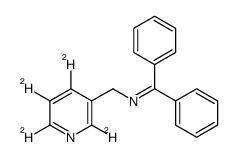 1,1-diphenyl-N-[(2,4,5,6-tetradeuteriopyridin-3-yl)methyl]methanimine Structure