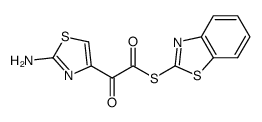 2-(2-aminothiazol-4-yl)-2-oxothioacetic acid-S-benzothiazol-2-yl-ester结构式