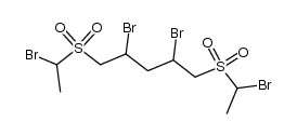 1,5-bis[(α-bromoethyl)sulfonyl]-2,4-dibromopentane结构式