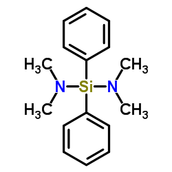 N,N,N',N'-Tetramethyl-1,1-diphenylsilanediamine Structure