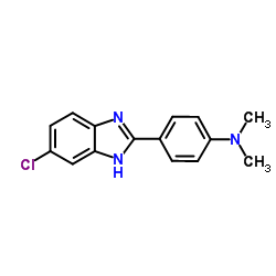 5-Chloro-2-[4-(dimethylamino)phenyl]benzimidazole结构式