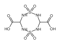 1,5,2,4,6,8-dithiatetrazocane-3,7-dicarboxylic acid 1,1,5,5-tetraoxide Structure