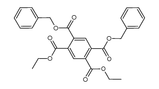 1,5-dibenzyl 2,4-diethyl benzene-1,2,4,5-tetracarboxylate Structure