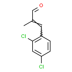 2-Propenal, 3-(2,4-dichlorophenyl)-2-Methyl- Structure