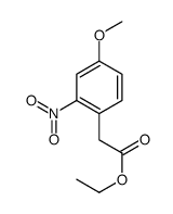 BENZENEACETIC ACID, 4-METHOXY-2-NITRO-, ETHYL ESTER structure