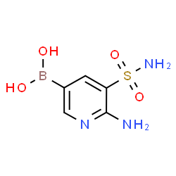 6-Amino-5-sulfamoylpyridine-3-boronic acid structure