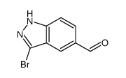 3-broMo-1H-indazol-5-carbaldehyde Structure