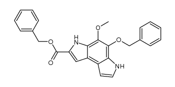 benzyl 4-benzyloxy-3,6-dihydro-5-methoxypyrrolo[3,2-e]indole-7-carboxylate Structure