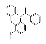 4-methylsulfanyl-10-(1-phenylethyl)phenoxazine结构式