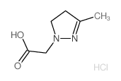 (3-methyl-4,5-dihydro-1H-pyrazol-1-yl)acetic acid(SALTDATA: HCl 0.07NaCl)结构式