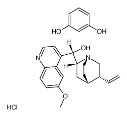 quinidine, dihydrochloride, compound with resorcinol Structure