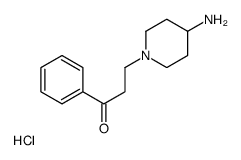 3-(4-Amino-piperidin-1-yl)-1-phenylpropan-1-one hydrochloride structure