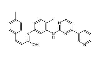 (E)-3-(4-methylphenyl)-N-[4-methyl-3-[(4-pyridin-3-ylpyrimidin-2-yl)amino]phenyl]prop-2-enamide结构式