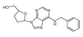 [(2S,5R)-5-[6-(benzylamino)purin-9-yl]oxolan-2-yl]methanol结构式