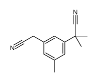 α1,α1,5-三甲基-1,3-苯二乙腈结构式