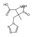 (2S,3S)-2-amino-3-methyl-3-sulfino-4-(triazol-1-yl)butanoic acid structure