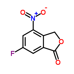 6-氟-4-硝基异苯并呋喃-1(3H)-酮结构式