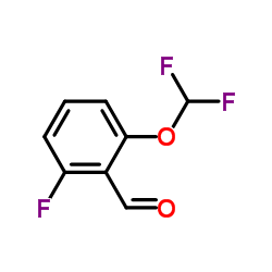 2-(Difluoromethoxy)-6-fluorobenzaldehyde Structure