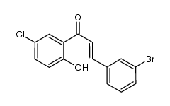 (E)-3-(3-bromophenyl)-1-(5-chloro-2-hydroxyphenyl)prop-2-en-1-one Structure