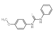 Thiourea,N-(4-methoxyphenyl)-N'-phenyl- structure