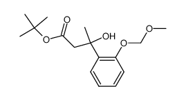 tert-butyl 3-hydroxy-3-(2-(methoxymethoxy)phenyl)butanoate Structure