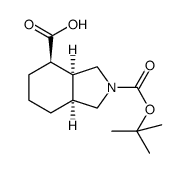 rel-(3aS,4R,7aS)-2-(叔丁氧基羰基)八氢-1h-异吲哚-4-甲酸结构式