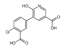 5-(3-carboxy-4-chlorophenyl)-6-oxo-1H-pyridine-3-carboxylic acid结构式