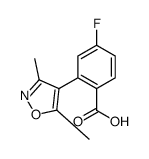 2-(3,5-dimethyl-1,2-oxazol-4-yl)-4-fluorobenzoic acid Structure