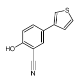 2-hydroxy-5-thiophen-3-ylbenzonitrile结构式