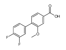 4-(3,4-difluorophenyl)-3-methoxybenzoic acid结构式