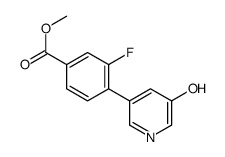 methyl 3-fluoro-4-(5-hydroxypyridin-3-yl)benzoate Structure