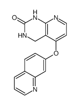 5-(Quinolin-7-yloxy)-3,4-dihydro-1H-pyrido[2,3-d]pyrimidin-2-one结构式