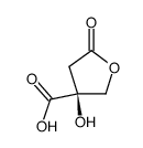 3-Furancarboxylicacid,tetrahydro-3-hydroxy-5-oxo-,(S)-(9CI)结构式