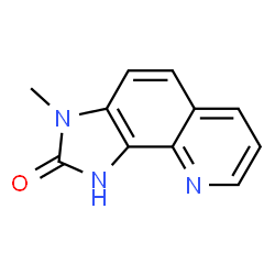 2H-Imidazo[4,5-h]quinolin-2-one,1,3-dihydro-3-methyl-(9CI) structure