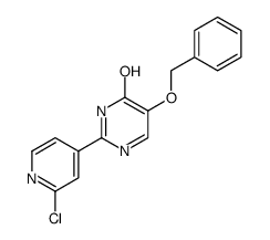 5-(benzyloxy)-2-(2-chloropyridin-4-yl)pyrimidin-4-ol结构式