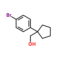 1-(4-bromophenyl)cyclopentanemethanol结构式