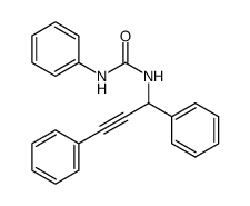 1-(1,3-diphenylprop-2-yn-1-yl)-3-phenylurea Structure