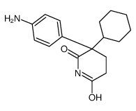 (3R)-3-(4-aminophenyl)-3-cyclohexylpiperidine-2,6-dione Structure