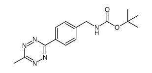 (4-(6-甲基-1,2,4,5-四嗪-3-基)苄基)氨基甲酸叔丁酯结构式