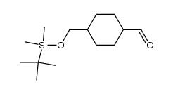 4-(tert-butyldimethylsilanyloxymethyl)-cyclohexanecarbaldehyde Structure