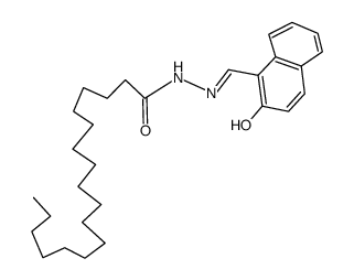 N'-((2-hydroxynaphthalen-1-yl)methylene)stearohydrazide Structure