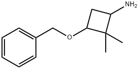 3-(benzyloxy)-2,2-dimethylcyclobutan-1-amine Structure