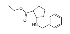 cis-ethyl 2-(benzylamino)cyclopentanecarboxylate Structure