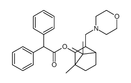 [4,7,7-trimethyl-2-(morpholin-4-ylmethyl)-3-bicyclo[2.2.1]heptanyl] 2,2-diphenylacetate Structure